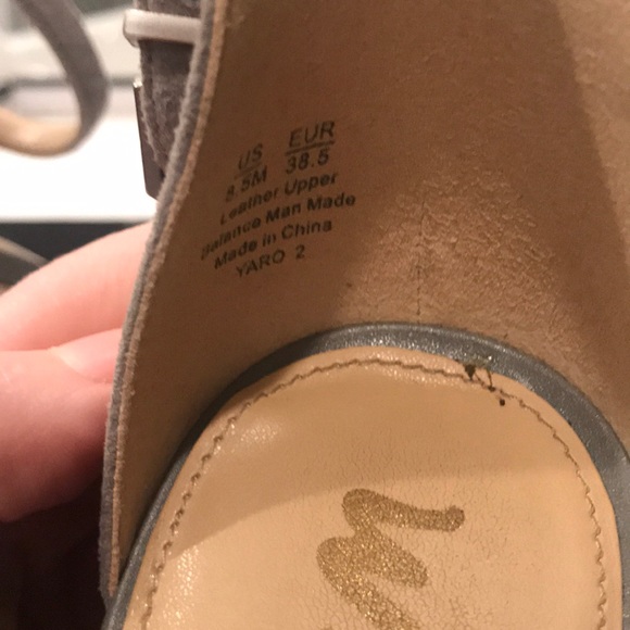 Sam Edelman Gray Suede Heels Size 8.5 - Picture 5 of 6